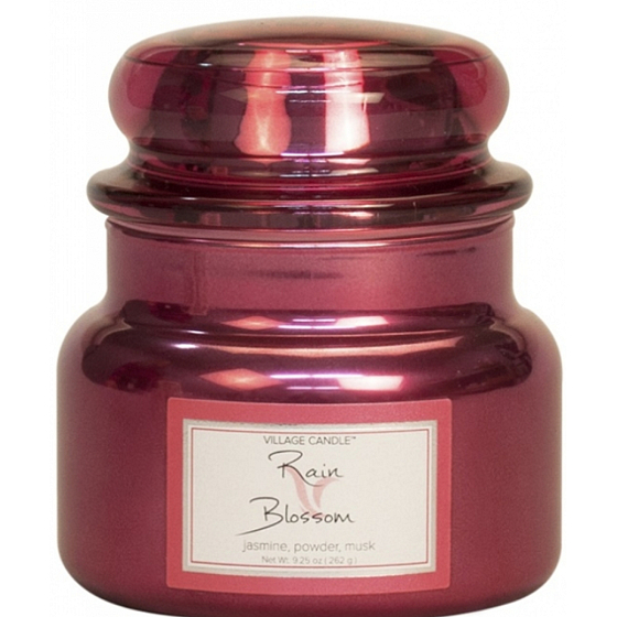 Village Candle Rain Blossom Scented candle in glass 2 wicks 262 g