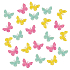 Wooden butterflies 2 cm 24 pieces