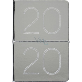 Albi Diary 2020 weekly metallic Silver 19 x 13 x 0.7 cm