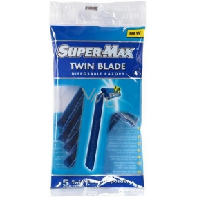 Super-Max Twin Blade disposable 2-blade shaver for men 5 pieces