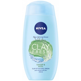 Nivea Clay Fresh Ginger & Basil Ginger and Basil shower gel with clay 250 ml