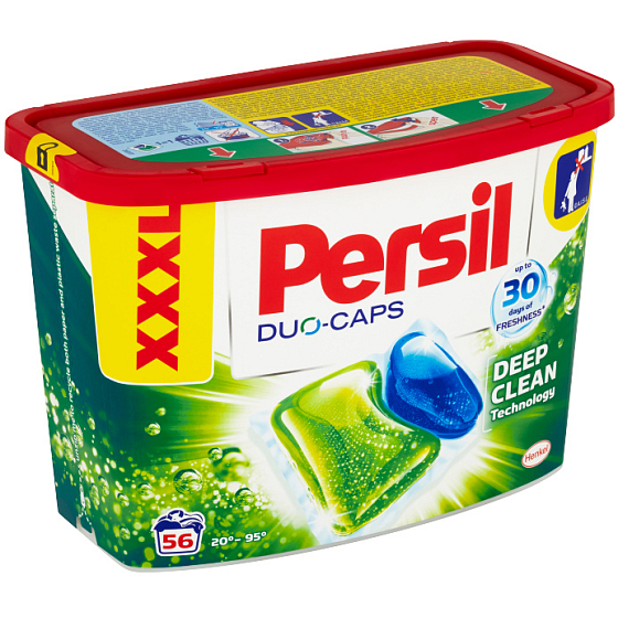 Persil Duo-Caps Regular universal gel capsules for washing white and permanent color laundry 56 doses x 23 g