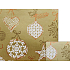 Nekupto Gift wrapping paper 70 x 200 cm Christmas golden white flask