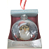 Albi Glass Christmas ornament with animals - Tricolor cat 7.5 cm x 8 cm x 3.6 cm