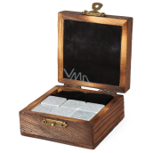 Albi Whiskey Cooling Stones, 6 cooling stones in a wooden gift box