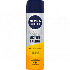 Nivea Men Active Energy antiperspirant deodorant spray for men 150 ml