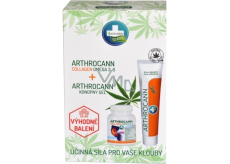 Annabis Arthrocann Collagen Omega 3-6 Forte food supplement 60 tablets + Annabis Arthrocann hemp gel with colloidal silver for joints, tendons muscles and back 75 ml, gift set