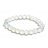 Opalit bracelet elastic, synthetic stone ball 8 mm / 16 - 17 cm, wishing and hope stone