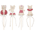 Wooden cat 5 cm + skewer 1 piece, various motifs