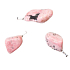 Rhodonite Tumbler pendant natural stone, 2,2-3 cm, 1 piece, stone of forgiveness