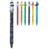 Colorino rubberized pen Space Life black, blue refill 0,5 mm