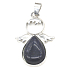 Goldstone blue Avanturine Angel guardian pendant 3,5 x 2,5 mm, stone of ambition