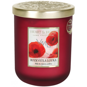 Heart & Home Flowering Meadow soy scented candle large burns up to 75 hours 320 g