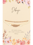 Albi Gift Bracelet Thank you, Feather brings freedom to life 1 piece
