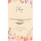 Albi Gift Bracelet Thank you, Feather brings freedom to life 1 piece