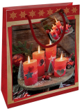 Nekupto Gift paper bag 32,5 x 26 x 13 cm Christmas Advent candle holder