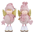 Pink standing angel 16 cm various types