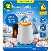 Air Wick Essential Mist Linen & White Orchid - Laundry and White Orchid aroma diffuser set 20 ml