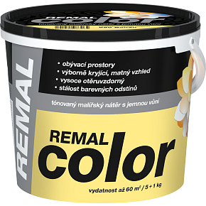 REMAL Color paint for walls 650 Banana, 5 + 1 kg