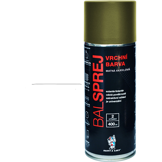 BALSPREJ top universal acrylic spray paint, RAL 6003 olive green matte, 400 ml