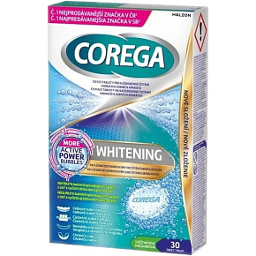 Corega Whitening Cleaning Tablets 30 pcs