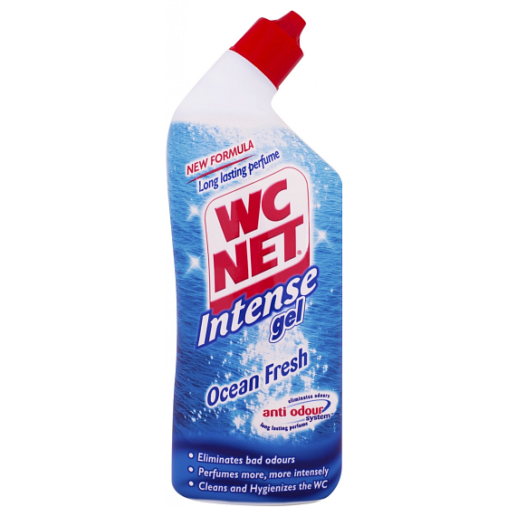 Toilet Net Bleach gel Ocean Fresh gel cleaner for toilets and bathrooms 750 ml