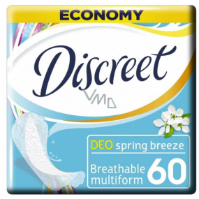Discreet Deo Spring Breeze panty liner for everyday use of 60 skins