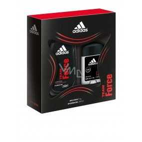 Adidas Team Force Deodorant Stick for men 51 g + 250 ml shower gel, cosmetic set