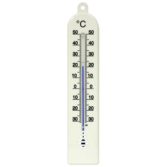 Schneider Thermometer Plastik II interior, plastic, white, 240 x 48 mm