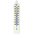 Schneider Thermometer Plastik II interior, plastic, white, 240 x 48 mm