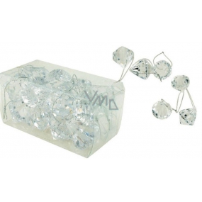 Crystal ornaments for hanging 5 cm, 16 pieces