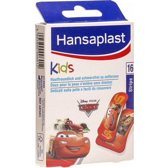 Hansaplast Disney Cars patches with a children's motif of 16 pieces