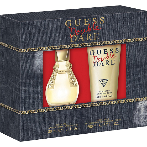 Guess Dare Double eau de toilette for women 30 ml + body lotion 200 ml, gift set