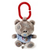 Me to You Tiny Tatty Teddy Teddy bear whistle in a blue T-shirt 10 cm
