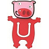 Bookmark cheerful decorative Piglet approx. 5 cm