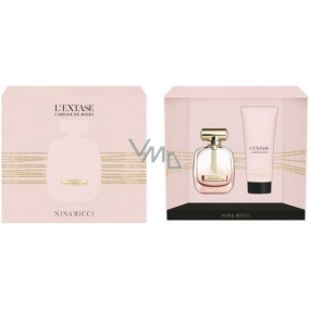 Nina Ricci L Caras de Roses Ecstasy Eau de Parfum Légére perfumed water for women 80 ml + body lotion 200 ml, gift set
