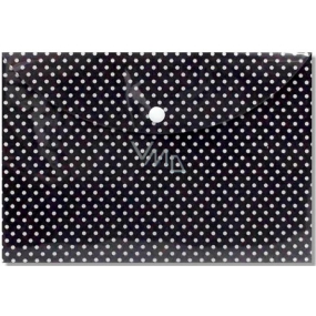 Albi Document case Black with polka dots B6 - 176 x 125 mm