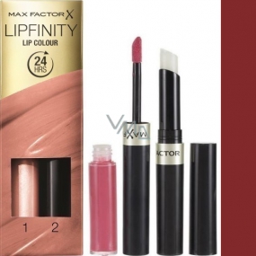 Max Factor Lipfinity Lip Color lipstick and gloss 110 Passionate 2.3 ml and 1.9 g