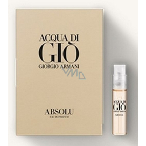 Giorgio Armani Acqua di Gio Absolu perfumed water for men 1.2 ml with spray, vial