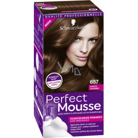 Schwarzkopf Perfect Mousse Permanent Foam Color Hair Color 657 Chocolate Caramel