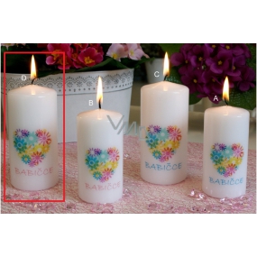 Lima With Dedication Grandma Candle With Cylinder Cylinder 60 x 120 mm 1 Piece