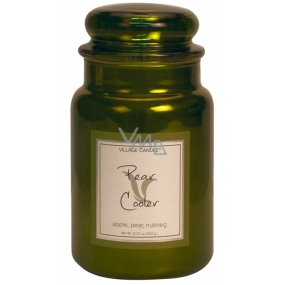 Village Candle Pear Cooler scented candle in glass 2 wicks 602 g