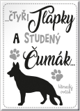 Nekupto Pets magnet German Shepherd 66 x 90 x 2 mm