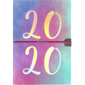 Albi Diary 2020 weekly metallic Rainbow 19 x 13 x 0.7 cm