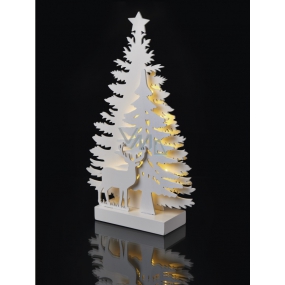 Emos Decoration forest and deer standing 35 x 20.5 cm - 15 LED warm white + timer