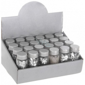 Decorative silver confetti mix 50 g