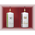 Lima Jubilee 50 Years Candle Purple-Pink Stripe Happy Birthday 70 x 150 mm 1 piece