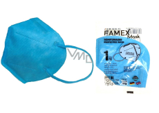 Famex Respirator oral protective 5-layer FFP2 face mask blue 1 piece