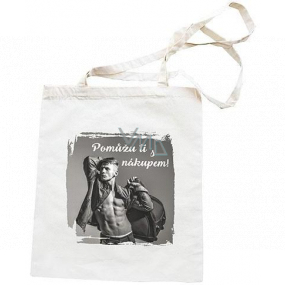 Bohemia Gifts Canvas bag with print I will help you with the purchase of 42 x 38 cm