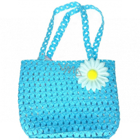 Kids Fun Children's bag with flower light blue 20 x 15 cm